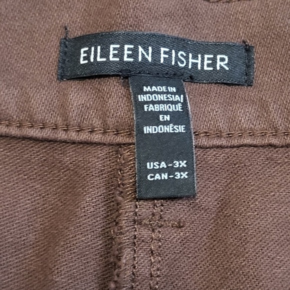 Eileen Fisher Chocolate Wide Leg Pants - Picture 5 of 8